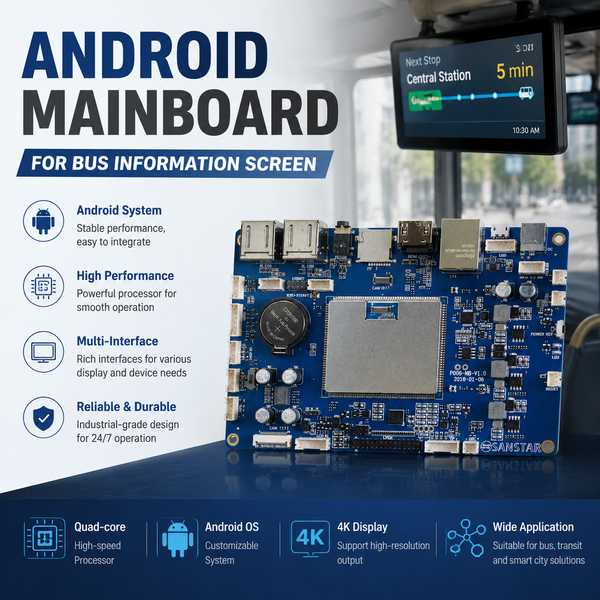 RK3566 train station display board: RK3566 Information Display Boards by AndroidSBC Factory