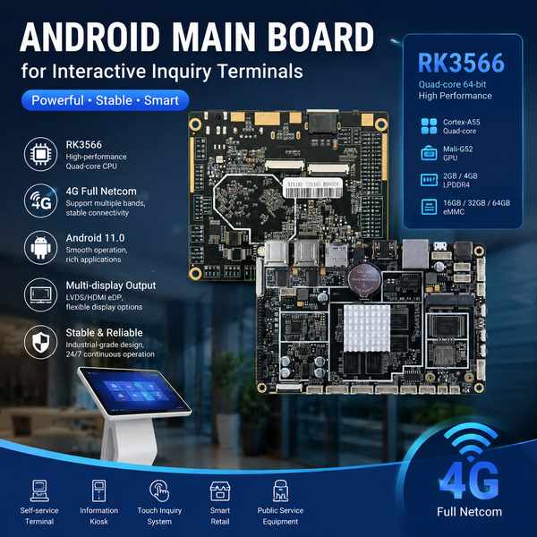 Android kiosk board OEM service: Interactive Query Terminal Android Motherboards by AndroidSBC