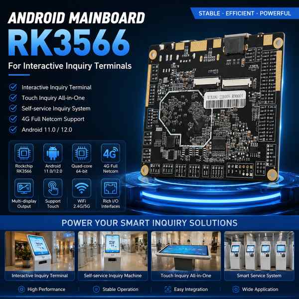 Parking lot space inquiry kiosk: Interactive Query Terminal Android Motherboards by AndroidSBC