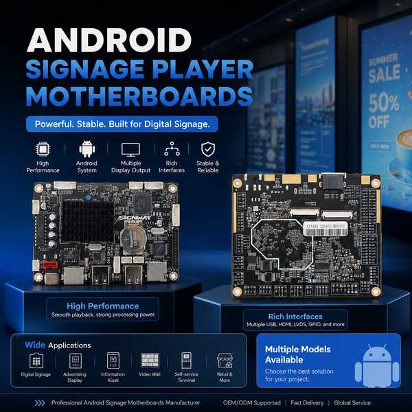 Trade show exhibition display player: Digital Signage Player Box Android Motherboards by AndroidSBC