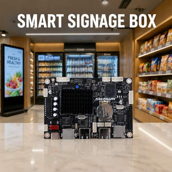Interactive demo station display: Digital Signage Player Box Android Motherboards by AndroidSBC
