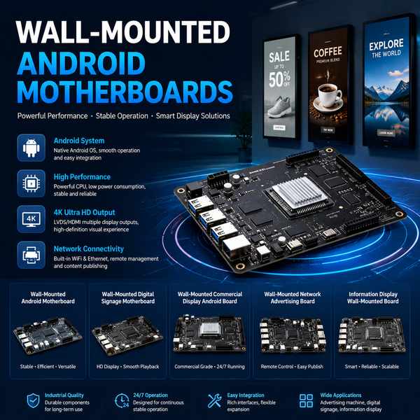 ASBC-3568W Wall Mount Advertising Android Motherboard for Naples