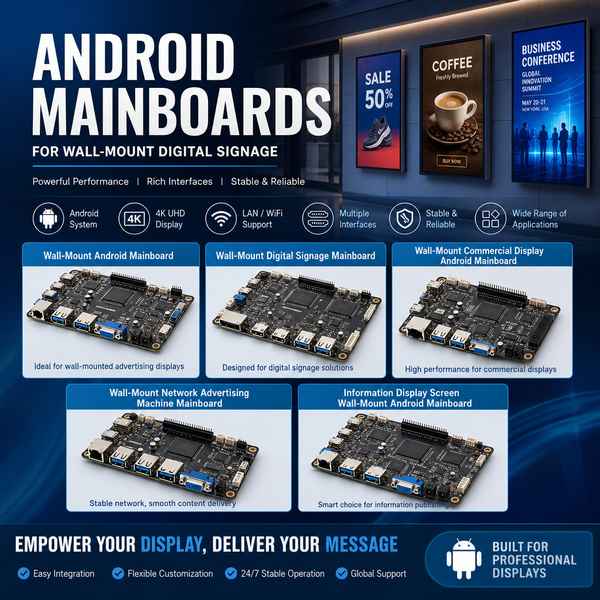 Wall mount interactive advertising board for South Africa: Premium Quality by AndroidSBC China Facto