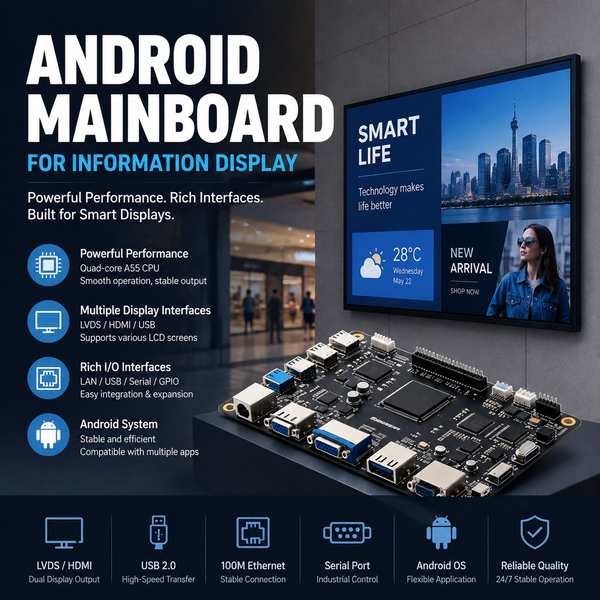 Best Wall Mount LCD Advertising Board Manufacturer | Thailand Export - CE/FCC/RoHS AndroidSBC