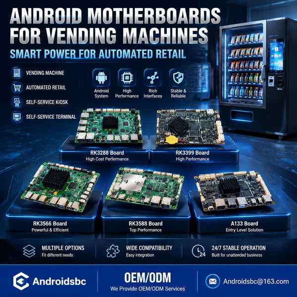 Best Contactless Tap to Pay Vending Board Manufacturer | Italy Export - CE Certified AndroidSBC