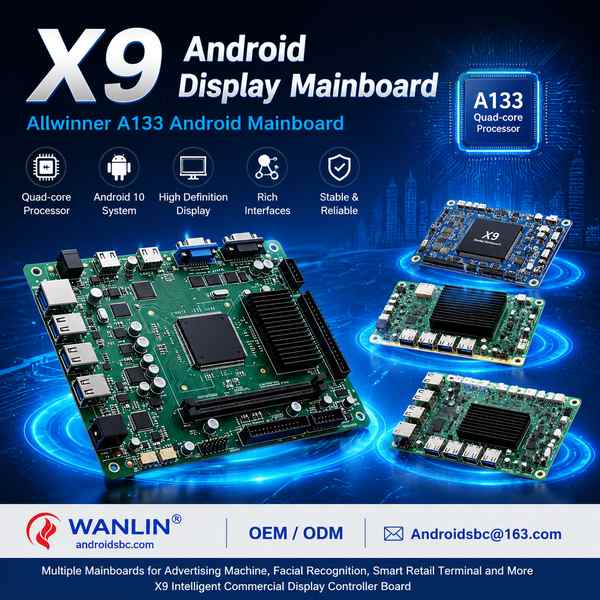 Custom Android OS signage board for Colombia: A133-Powered X9 Board by AndroidSBC China Factory