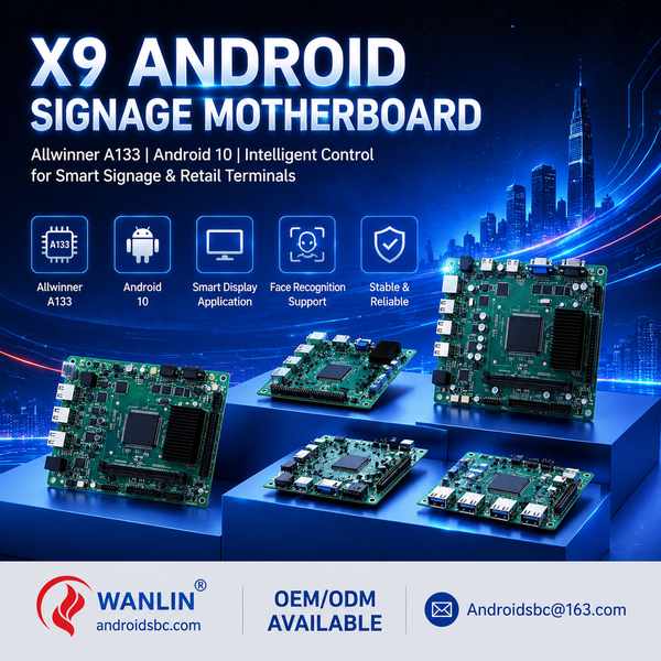 Commercial board for smart cities for Bulgaria: A133-Powered X9 Board by AndroidSBC China Factory