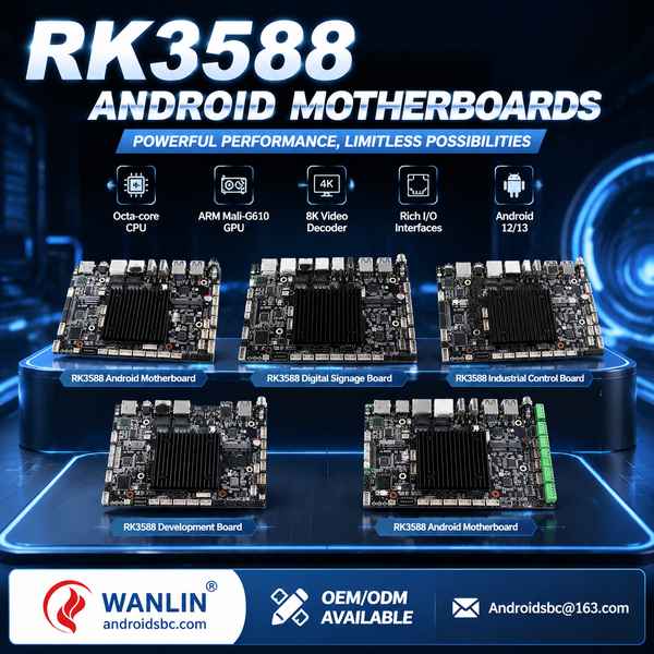 AndroidSBC ASBC-RK800 RK3588 Android Motherboard — 16GB LPDDR5, 128GB eMMC 5.1, Factory Direct ASBC-RK800 RK3588M smart cockpit board RK3588 Android Motherboard for New York