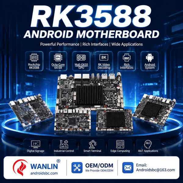 AndroidSBC ASBC-RK100 RK3588 Android Motherboard — 4GB LPDDR4, 32GB eMMC 5.1, Factory Direct ASBC-RK100 RK3588 digital signage player board RK3588 Android Motherboard for Chicago