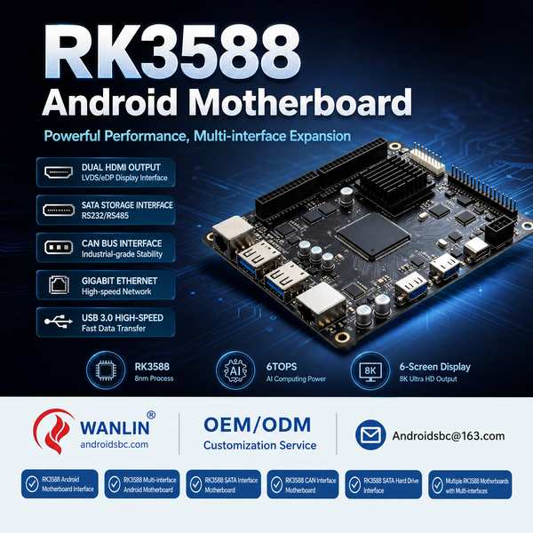 AndroidSBC ASBC-IO900 RK3588 Android Motherboard — RAID 4x SATA, 16GB LPDDR5, Factory Direct ASBC-IO900 RK3588 flagship NAS storage board RK3588 Android Motherboard for Chicago