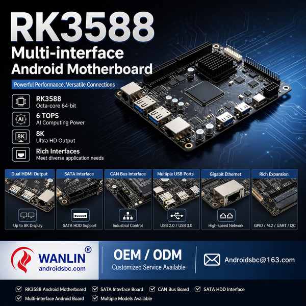 RK3588 smart NVR multi-SATA storage board for CIS Region Buyers: RK3588 Interface Board Export by An