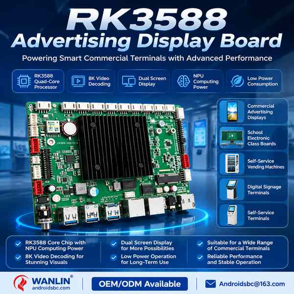 Best RK3588 Touch Advertising Terminal Board Manufacturer | Mumbai, India - CE FCC AndroidSBC