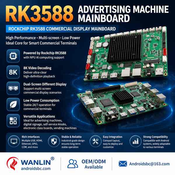 Best RK3588 Touch Advertising Terminal Board Manufacturer | Sydney, Australia - CE FCC AndroidSBC