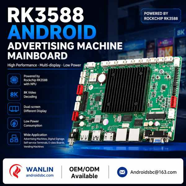 RK3588 eDP display output for Switzerland Buyers: RK3588 Advertising Board Export by Androidsbc Chin
