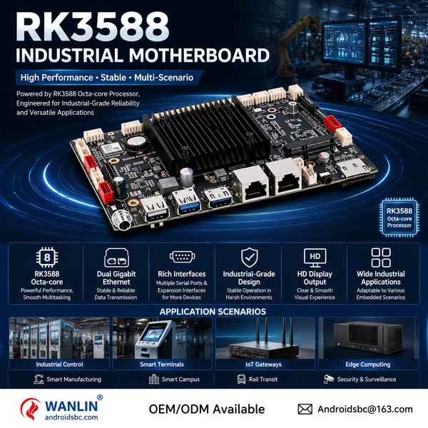 RK3588 industrial panel PC motherboard for Luxembourg Buyers: RK3588 Industrial Motherboard Export b