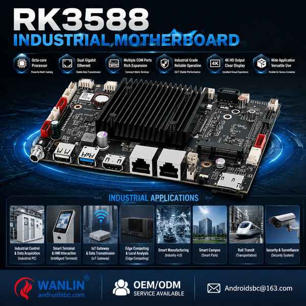 Best RK3588 Extreme Temperature Industrial Computer Manufacturer | New Delhi, India - CE FCC Android