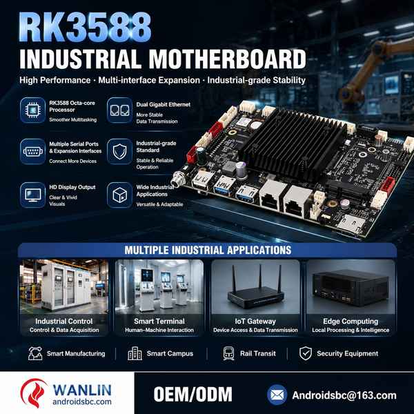 RK3588 SOM module factory direct for Argentina Buyers: RK3588 Industrial Motherboard Export by Andro