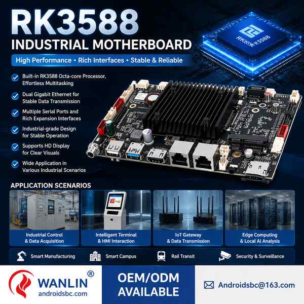 Best RK3588 DIN-Rail Edge Controller Board Manufacturer | Johannesburg, South Africa - CE FCC Androi