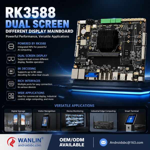International safety standards dual display for Norway Buyers: RK3588 Dual Display Board Export by A
