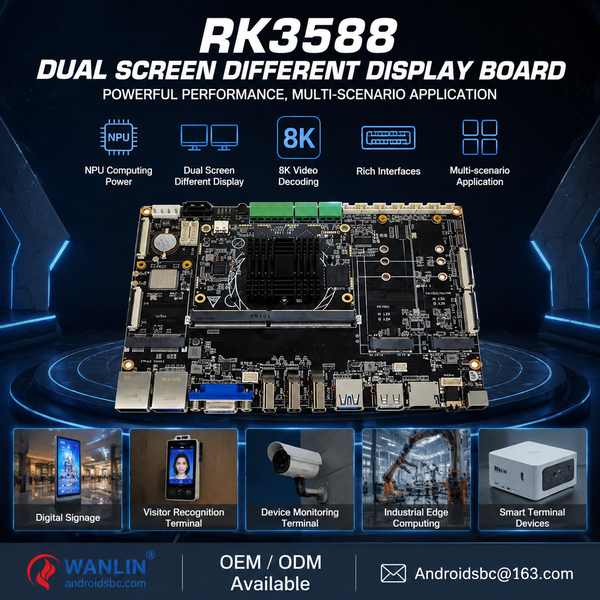 RK3588 3.5-inch SBC form factor for Cyprus Buyers: RK3588 Dual Display Board Export by Androidsbc Ch