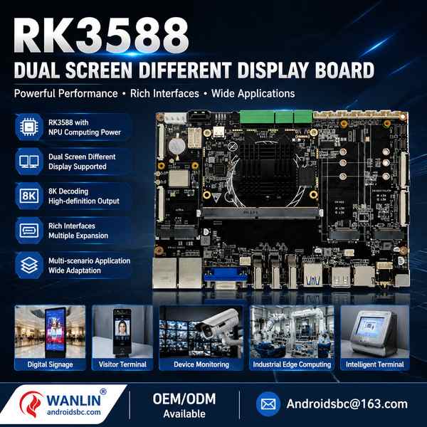 Best RK3588 Dual Display Advertising Machine Board Manufacturer | Mexico City, Mexico - CE FCC Andro