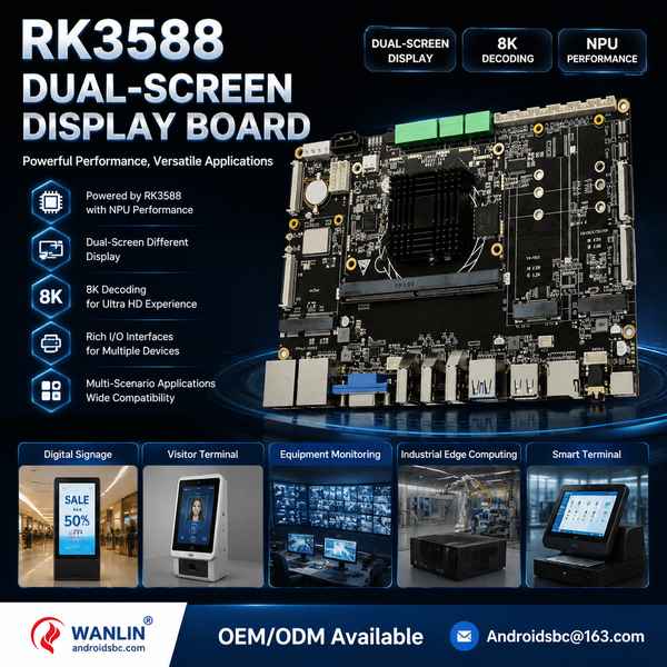 RK3588 dual display bank self-service terminal for UAE Buyers: RK3588 Dual Display Board Export by A