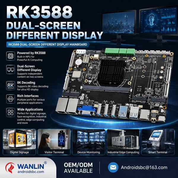 RK3588 dual display Android board custom design for Panama Buyers: RK3588 Dual Display Board Export 