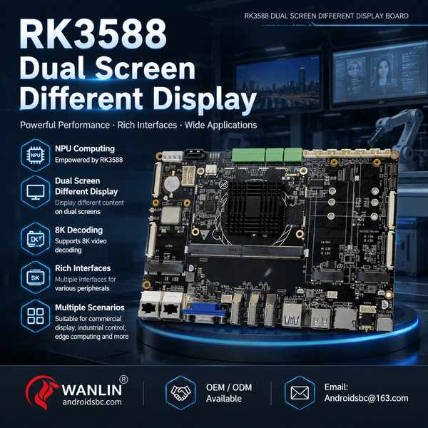 RK3588 dual display different touch function for Nigeria Buyers: RK3588 Dual Display Board Export by