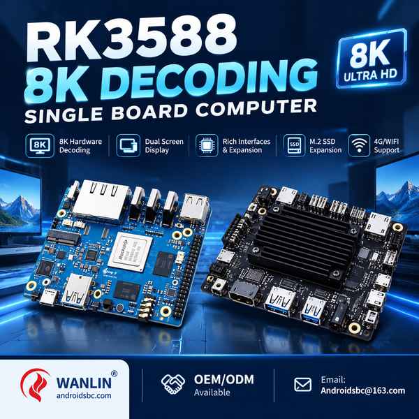Turnkey RK3588 8K Android display solution for Italy Buyers: RK3588 8K Decoder Board Export by Andro