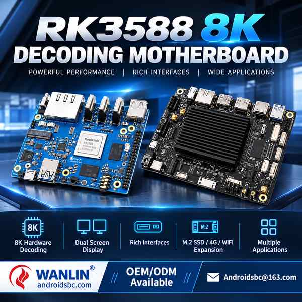 RK3588 8K ultrasound imaging device board for Mexico Buyers: RK3588 8K Decoder Board Export by Andro
