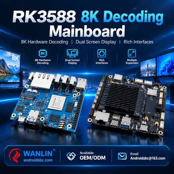 RK3588 8K digital signage customization service for Poland Buyers: RK3588 8K Decoder Board Export by