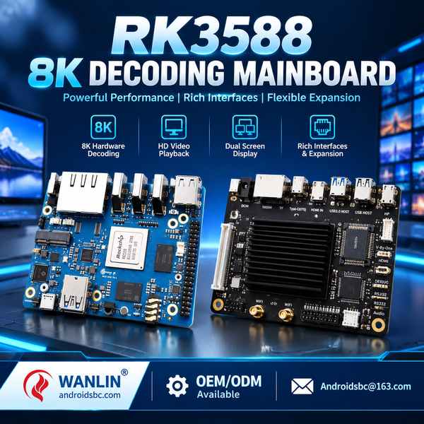 RK3588 8K commercial display agent for Singapore Buyers: RK3588 8K Decoder Board Export by Androidsb