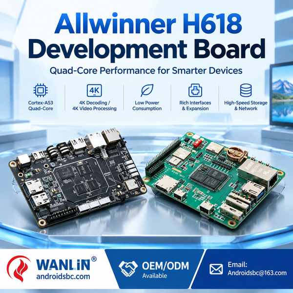 Allwinner H618 cloud terminal board for Greece Buyers: Allwinner H618 Board Export by Wanlin China F