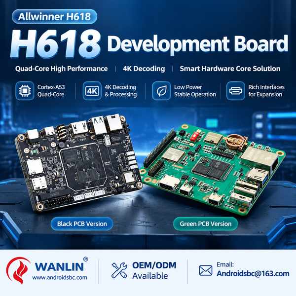 Allwinner H618 VDI terminal board for Finland Buyers: Allwinner H618 Board Export by Wanlin China Fa
