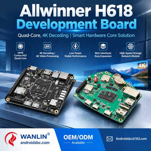 Allwinner H618 digital poster display for Egypt Buyers: Allwinner H618 Board Export by Wanlin China