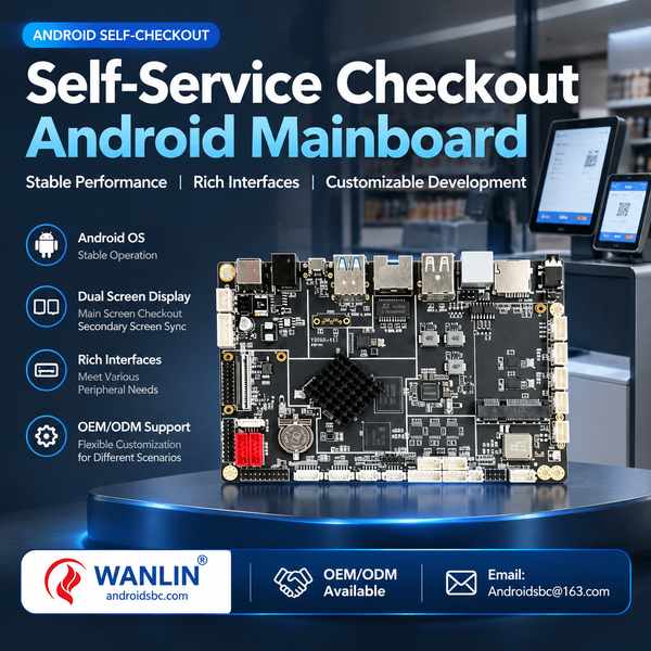 RK3568 self-checkout terminal board Dual-Screen for Germany Buyers - Wholesale Self-Service Checkout