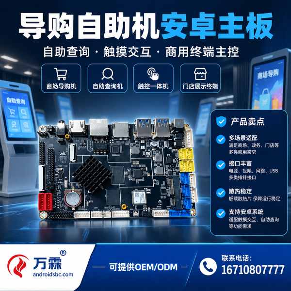 AndroidSBC WF-G3566 Smart Guide Kiosk Android Motherboard for Riyadh, Saudi Arabia