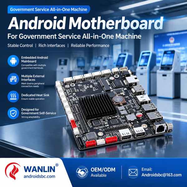 AndroidSBC WF-S8801 (WF-S8801-A) from Wanlin Longgang source factory for Bogota AI face recognition identity verification terminal AndroidSBC WF-S8801 Smart Guide Kiosk Android Motherboard for Bogota, Colombia