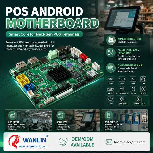 Custom POS Android motherboard integration in Medellin