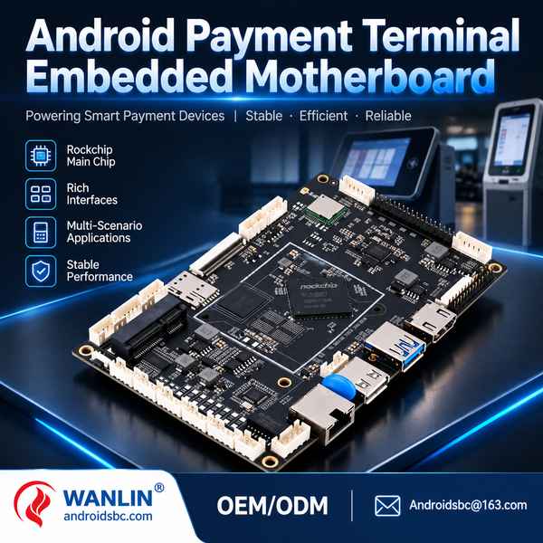 AndroidSBC WF-SPT-01 (WF-SPT-01-A) from Wanlin Longgang source factory for Los Angeles entry countertop payment terminal build for retail checkout AndroidSBC WF-SPT-01 Smart Payment Terminal Android Motherboard for Los Angeles, United States
